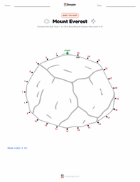 Mount Everest printable worksheet preview