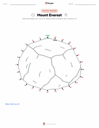 Mount Everest afdrukbare werkblad voorbeeld