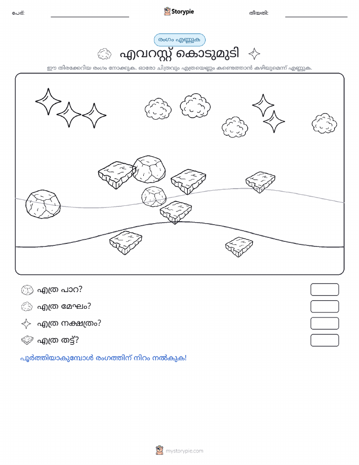 എണ്ണുന്ന ദൃശ്യങ്ങൾ