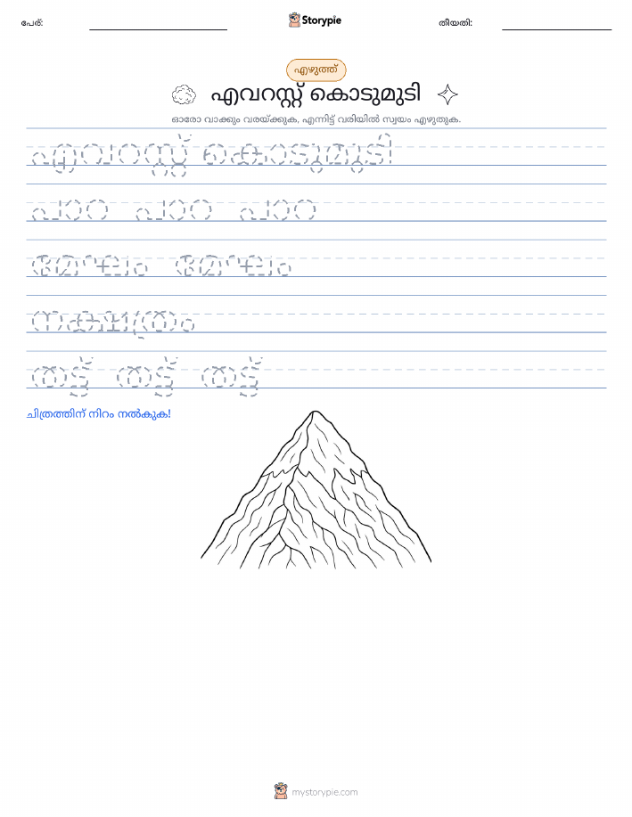 എഴുത്ത് പരിശീലനം