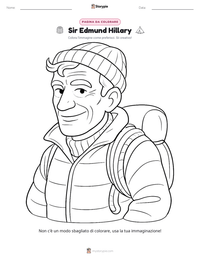 Anteprima della scheda stampabile di Sir Edmund Hillary