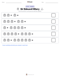 Sir Edmund Hillary printable worksheet preview