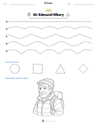 Aperçu de la feuille de travail imprimable Sir Edmund Hillary