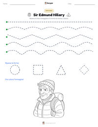Anteprima della scheda stampabile di Sir Edmund Hillary