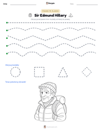 Podgląd drukowalnego arkusza ćwiczeń Sir Edmund Hillary