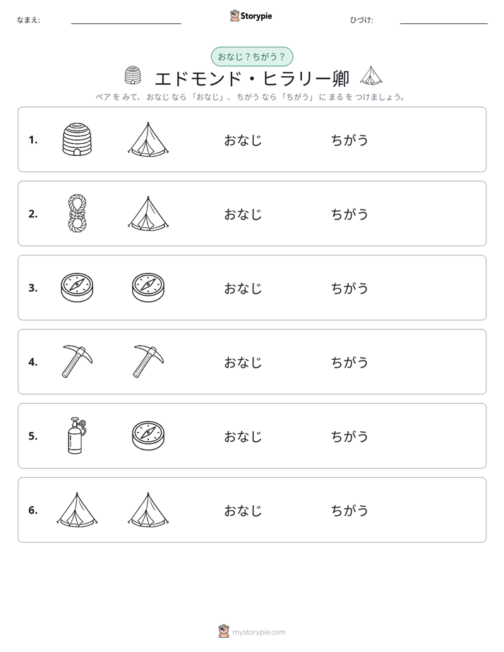 同じか違うか