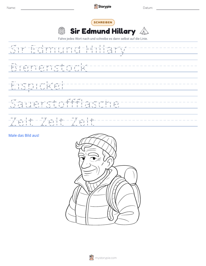 Schreibübung