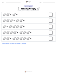 Tenzing Norgay printable worksheet preview