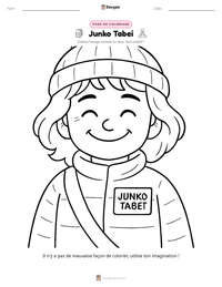 Aperçu de la feuille de travail imprimable Junko Tabei