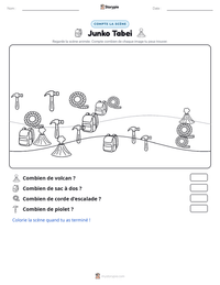 Aperçu de la feuille de travail imprimable Junko Tabei