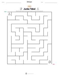 Junko Tabei printable worksheet preview