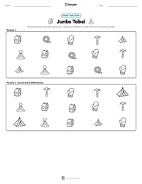 Junko Tabei printable worksheet preview