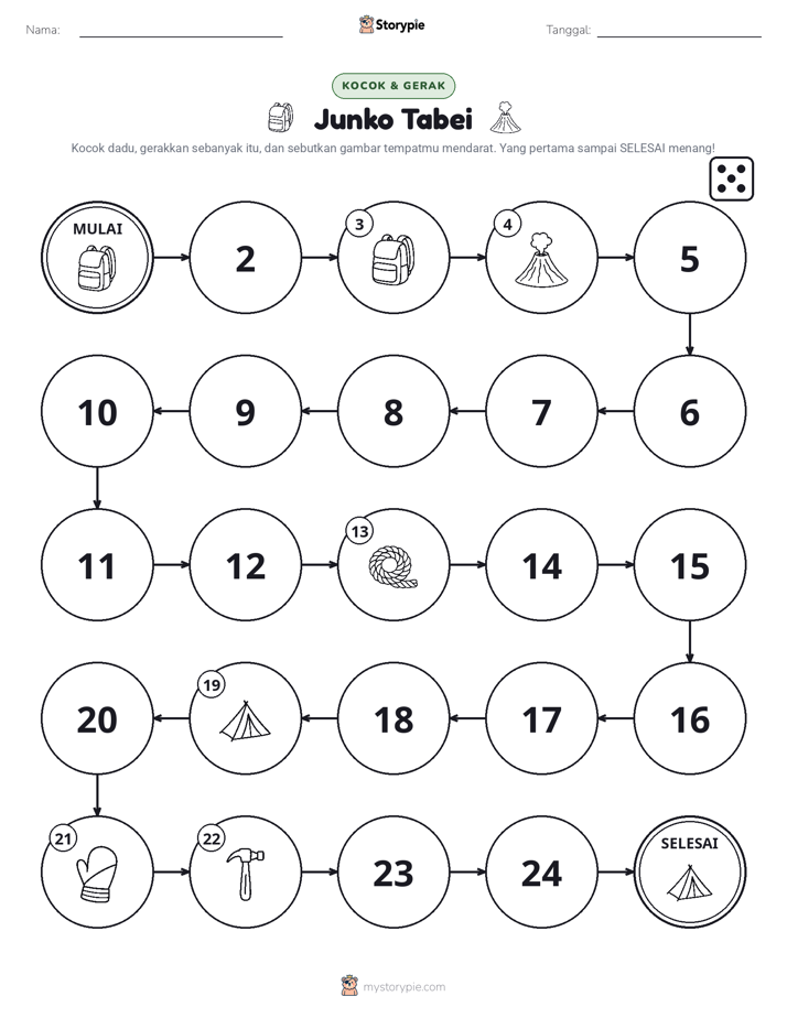 Permainan Gulung & Pindah