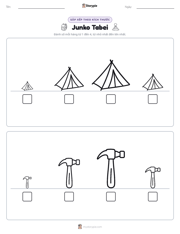 Thứ Tự Kích Thước