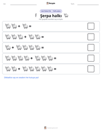 Şerpa halkı yazdırılabilir çalışma sayfası önizlemesi