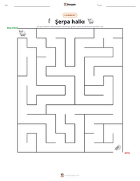 Şerpa halkı yazdırılabilir çalışma sayfası önizlemesi