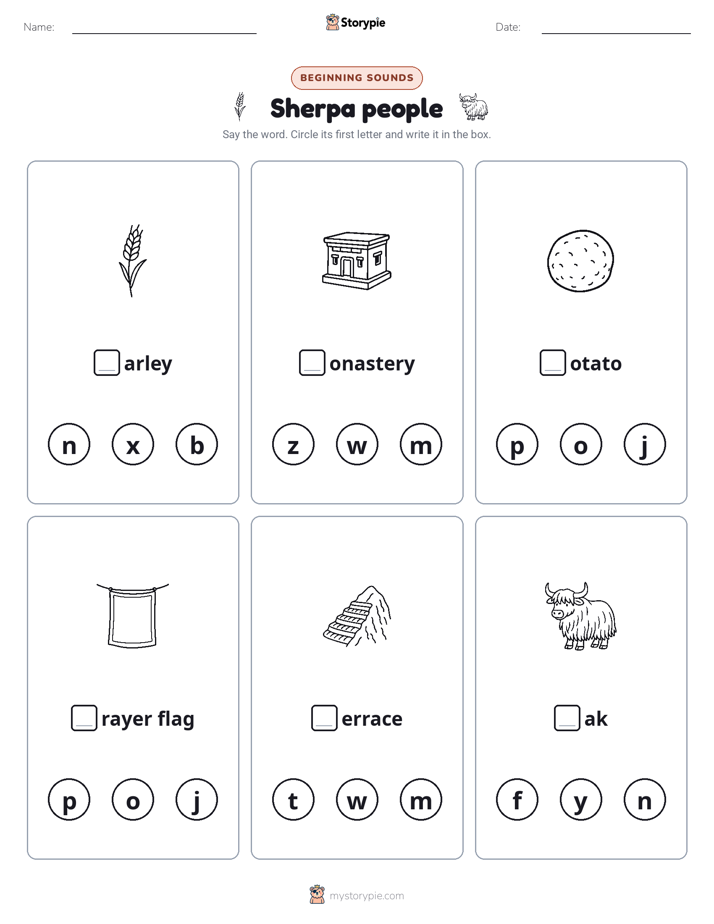 Beginning Sounds