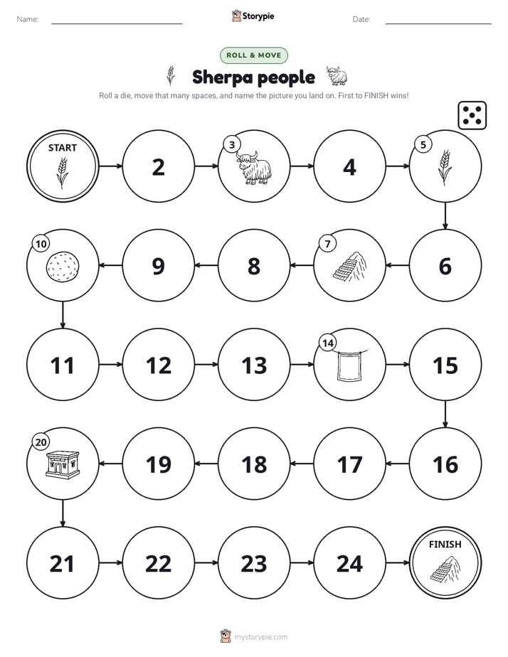 Roll & Move Game