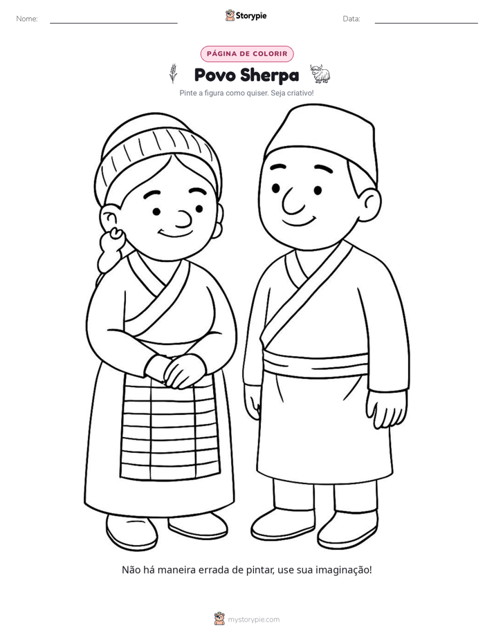 Página para colorir