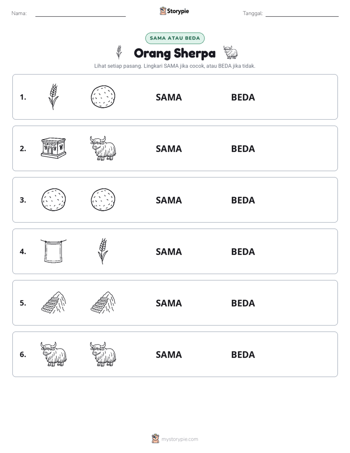 Sama atau Berbeda