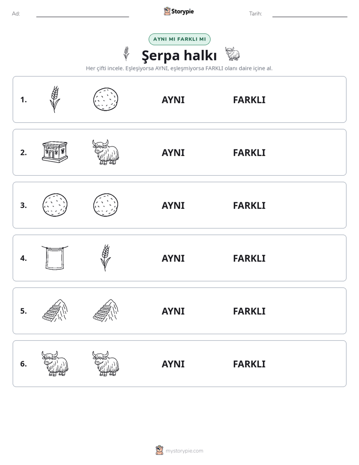 Aynı mı Farklı mı
