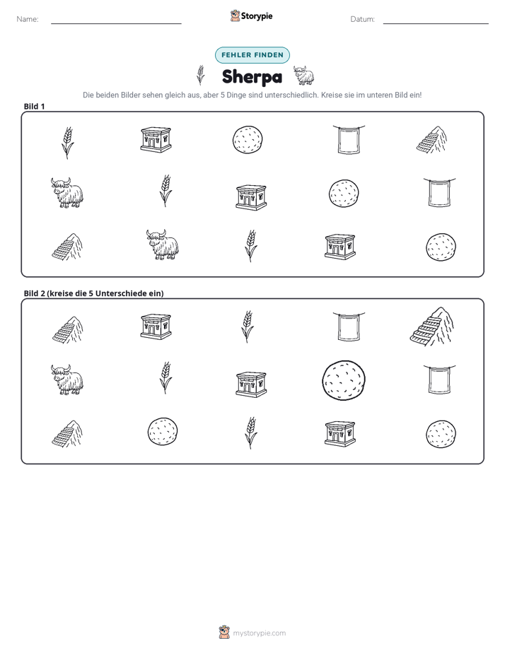 Finde den Unterschied