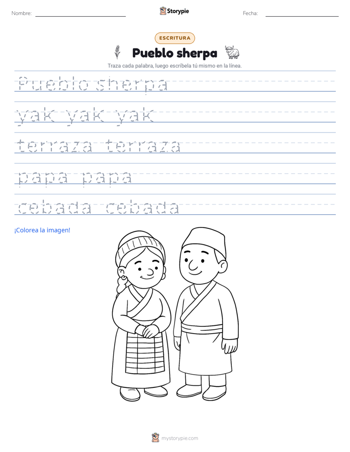 Práctica de Escritura