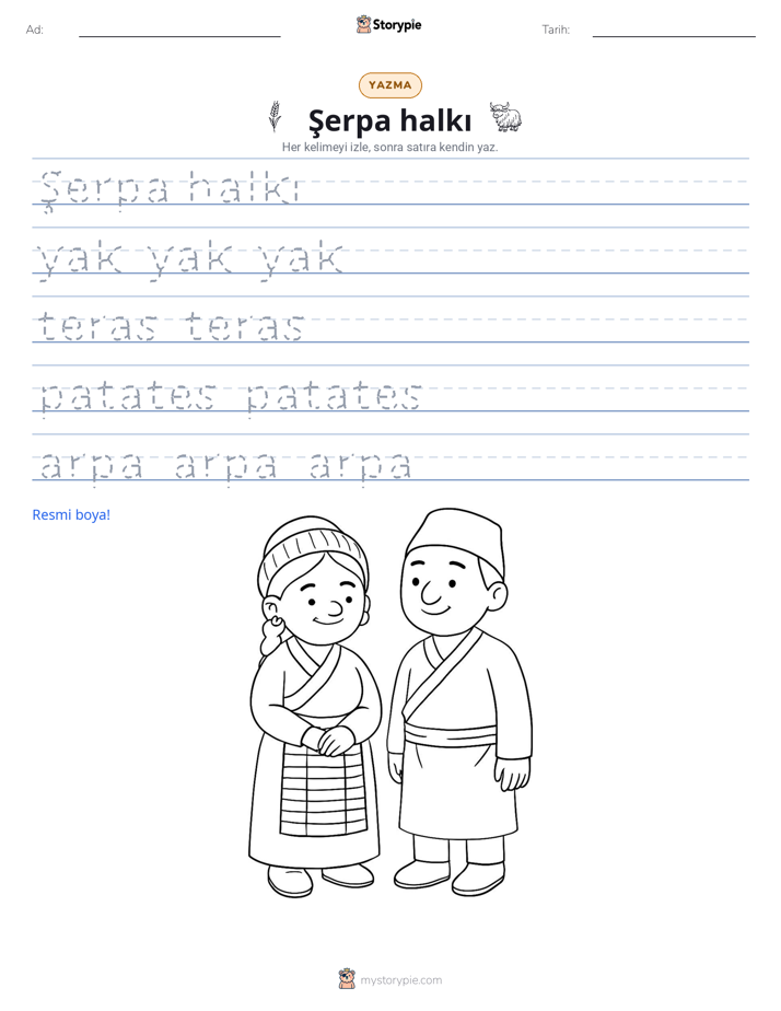 Yazma Pratiği