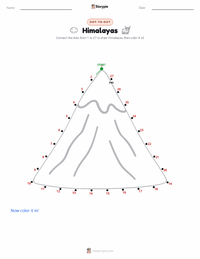 Himalayas printable worksheet preview
