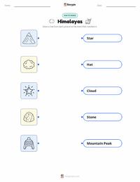 Himalayas printable worksheet for kids