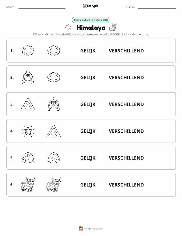 Zelfde of Verschillend