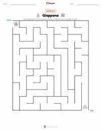 Anteprima della scheda stampabile di Giappone