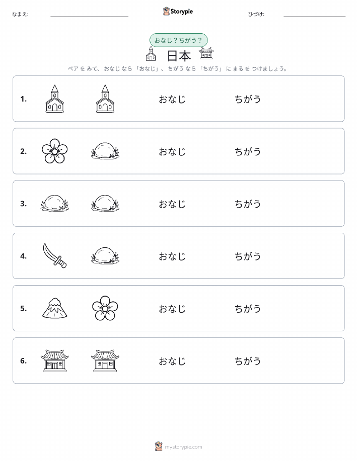同じか違うか