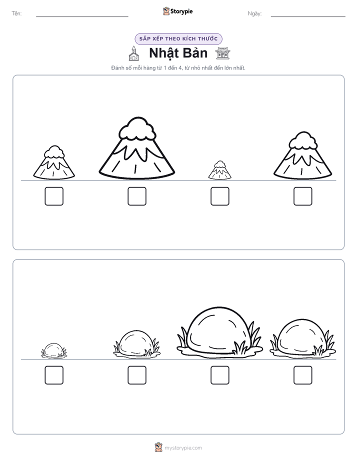 Thứ Tự Kích Thước