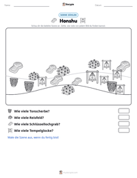 Honshu druckbare Arbeitsblatt Vorschau