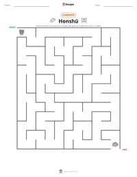 Anteprima della scheda stampabile di Honshū