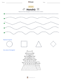 Anteprima della scheda stampabile di Honshū