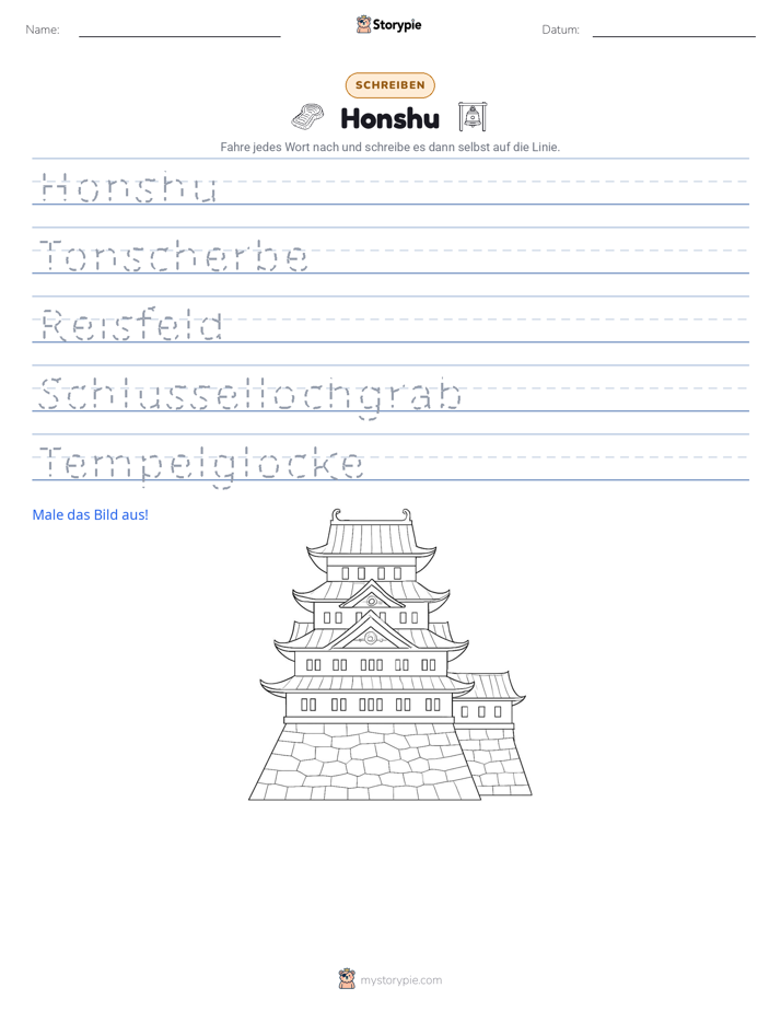 Schreibübung