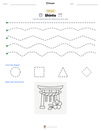 Shinto printable worksheet preview