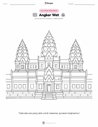 Prabaca lembar kerja cetak Angkor Wat
