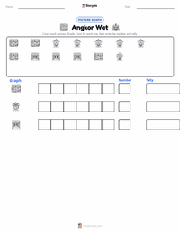 Angkor Wat printable worksheet preview