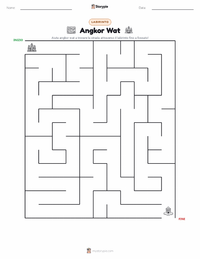 Anteprima della scheda stampabile di Angkor Wat