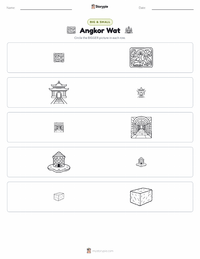 Angkor Wat printable worksheet preview