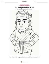 Anteprima della scheda stampabile di Suryavarman II