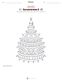 Suryavarman II printable worksheet preview