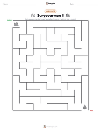 Anteprima della scheda stampabile di Suryavarman II