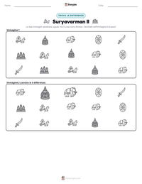 Anteprima della scheda stampabile di Suryavarman II