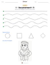 Anteprima della scheda stampabile di Suryavarman II