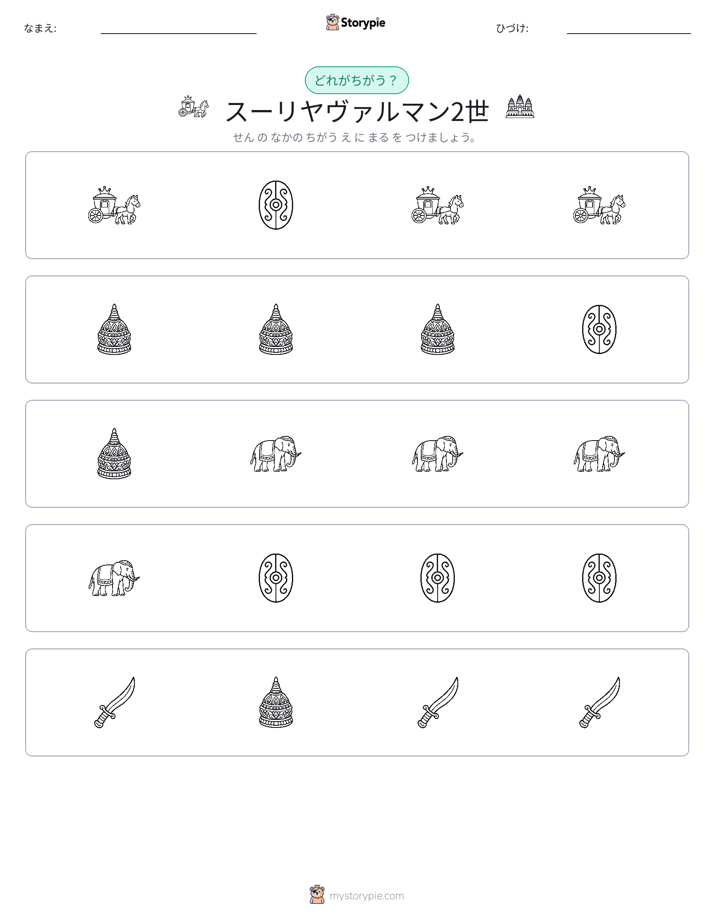 異なるものを見つけよう