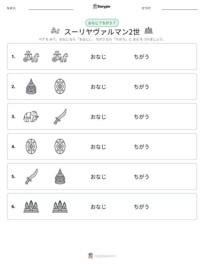 同じか違うか